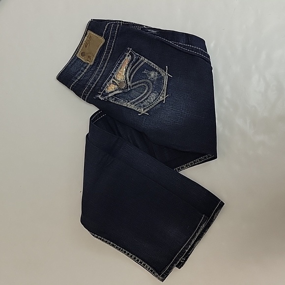 Silver jeans Company Mckenzie bootcut blue jeans women's sz 28 x 32 - Picture 1 of 5